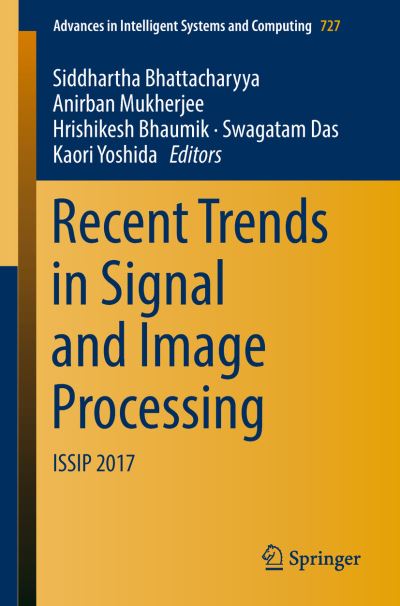 Cover for Recent Trends in Signal and Image Processing (Book) [1st ed. 2019 edition] (2018)