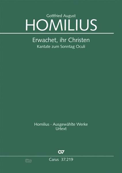 Cover for Homilius · Erwachet, ihr Christen, Partit (Book)