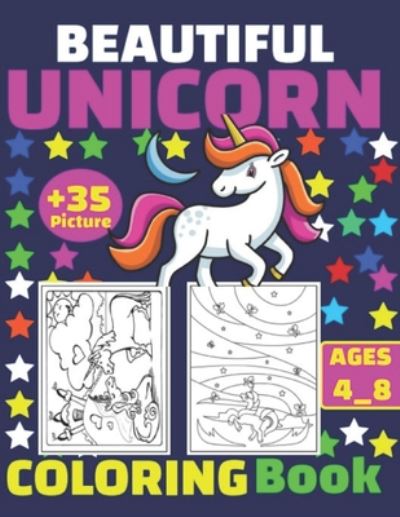 Cover for Salheddine Activity Book · Beautiful Unicorn Coloring Book (Paperback Book) (2020)