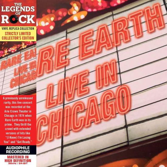 Cover for Rare Earth · Live in Chicago (CD) [Collector's, Limited, Remastered edition] (2014)