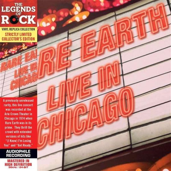 Cover for Rare Earth · Live in Chicago (CD) [Collector's, Limited, Remastered edition] (2014)