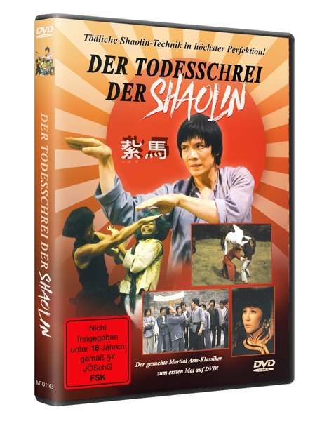 Cover for Chiang Tao · Der Todesschrei Der Shaolin (DVD) (2020)