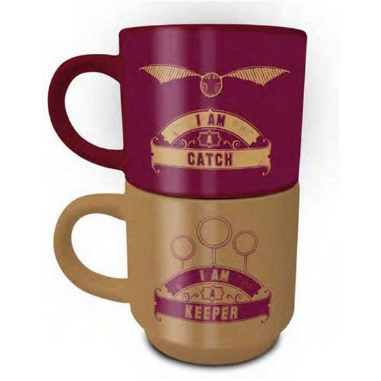 Harry Potter (Catch & Keeper) Stackable Mug Set - Pyramid International - Merchandise - PYRAMID INTERNATIONAL - 5050293858630 - 30. januar 2024