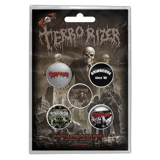 Cover for Terrorizer · Terrorizer Button Badge Pack: Caustic Attack (MERCH) (2019)