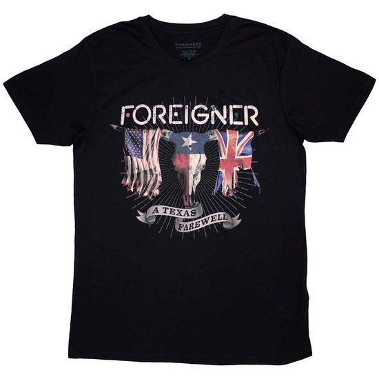 Foreigner Unisex T-Shirt: Texas Farewell - Foreigner - Merchandise -  - 5056737280630 - September 18, 2024