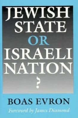 Cover for Boas Evron · Jewish State or Israeli Nation? (Hardcover Book) (1995)