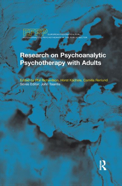 Cover for Peter Fonagy · Research on Psychoanalytic Psychotherapy with Adults - The EFPP Monograph Series (Hardcover Book) (2019)