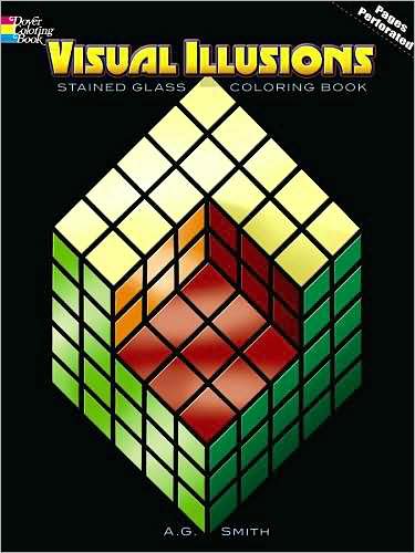 Cover for A. G. Smith · Visual Illusions Stained Glass Coloring Book - Dover Design Stained Glass Coloring Book (MERCH) (2008)