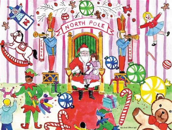 Michael Storrings Visit to Santa Full Note - Holiday Full Notecards - Galison - Bücher - Galison - 9780735341630 - 16. September 2014
