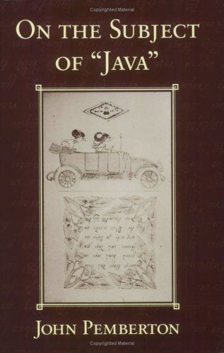 Cover for John Pemberton · On the Subject of &quot;Java&quot; (Pocketbok) (1994)