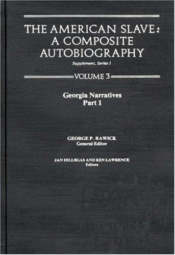 Cover for Rawick · The American Slave: Georgia Narratives Part 1, Supp. Ser. 1. Vol. 3 (Gebundenes Buch) (1978)