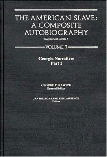 Cover for Rawick · The American Slave: Georgia Narratives Part 1, Supp. Ser. 1. Vol. 3 (Hardcover Book) (1978)