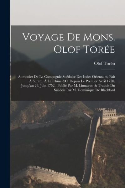 Cover for Olof Torén · Voyage de Mons. Olof Torée (Book) (2022)