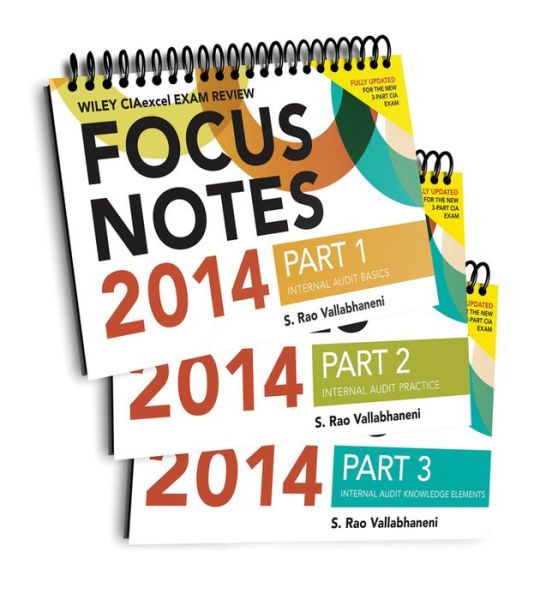 Cover for S. Rao Vallabhaneni · Wiley CIA Focus Notes 2014: Complete Set - Wiley CIA Exam Review Series (Pocketbok) (2014)