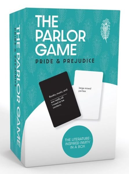 Cover for Gibbs Smith Publisher · Pride and Prejudice the Parlor Game: A Literature-Inspired Party in a Box (Flashcards) (2020)