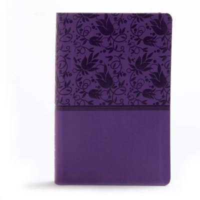 Cover for Holman Bible Staff Holman Bible Staff · KJV Large Print Personal Size Reference Bible, Purple Leathertouch (Leather Book) (2019)