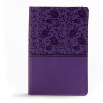 Cover for Holman Bible Staff Holman Bible Staff · KJV Large Print Personal Size Reference Bible, Purple Leathertouch (Leather Book) (2019)