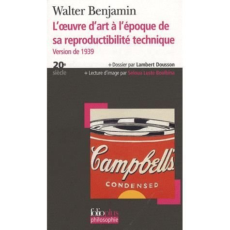 Cover for Walter Benjamin · Oeuvr Art a Epoq Reprod (Folio Plus Philosophie) (French Edition) (Paperback Book) [French edition] (2008)