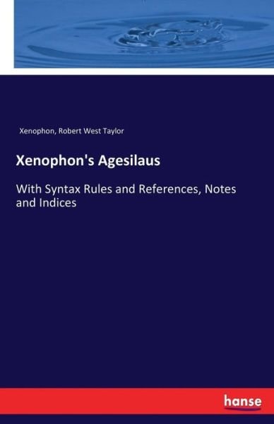 Cover for Xenophon · Xenophon's Agesilaus (Bok) (2017)