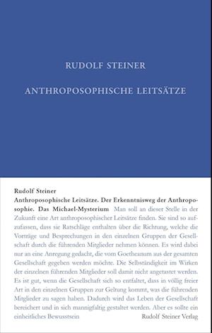 Cover for Rudolf Steiner · Anthroposophische Leitsätze (Bok) (2024)