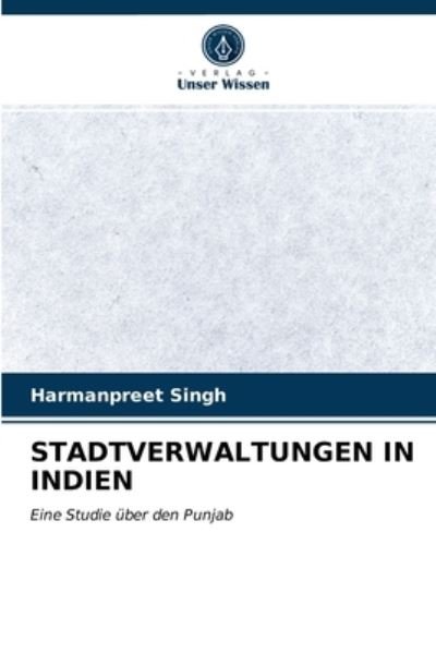 Cover for Singh · Stadtverwaltungen in Indien (N/A) (2021)