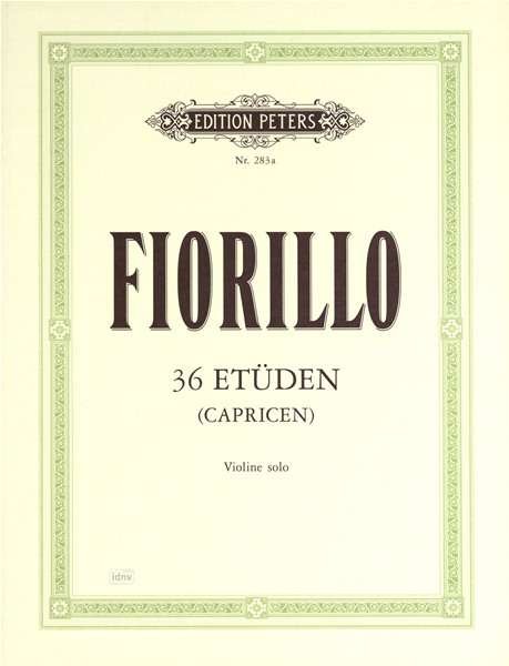 Cover for Fiorillo · 36 Etudes (Caprices) for Violin (Sheet music) (2001)
