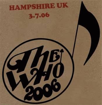 Cover for The Who · Live: Hampshire UK 07/03/06 (CD) [Digipak] (2015)