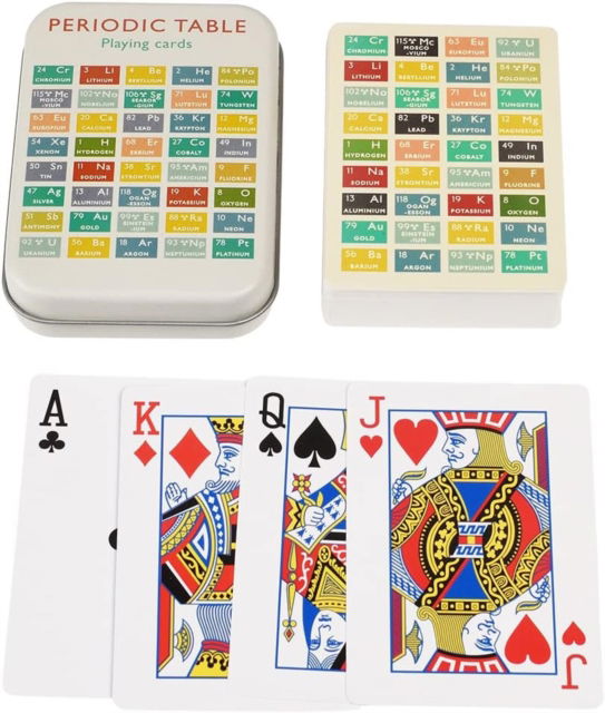 Playing cards in a tin - Periodic Table -  - Books - REX LONDON - 5027455439631 - June 23, 2023