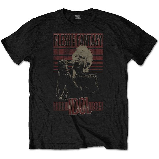 Cover for Billy Idol · Billy Idol Unisex T-Shirt: Flesh (T-shirt) [size S] [Black - Unisex edition]