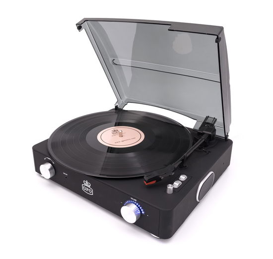 Cover for Giradischi Con Diffusori · GPO SW508CBLA: Retro Stand-Alone Rubberised Turntable With Built-In Speakers (MERCH)