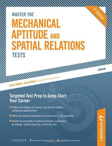 Master The Mechanical Aptitude and Spatial Relations Test - Peterson's - Książki - Peterson's Guides,U.S. - 9780768928631 - 19 kwietnia 2010