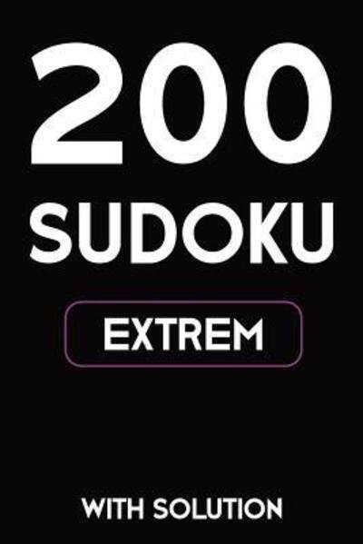 Cover for Tewebook Sudoku Puzzle · 200 Sudoku extrem with solution (Pocketbok) (2019)
