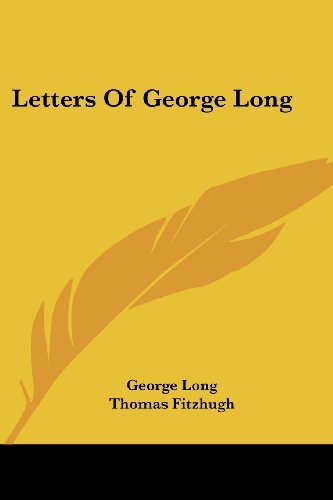 Cover for George Long · Letters of George Long (Paperback Book) (2006)