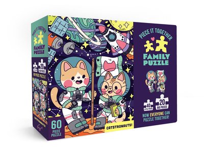 Piece It Together Family Puzzle: Catstronauts! - Suharu Ogawa - Gesellschaftsspiele - Chronicle Books - 9781452174631 - 24. März 2020