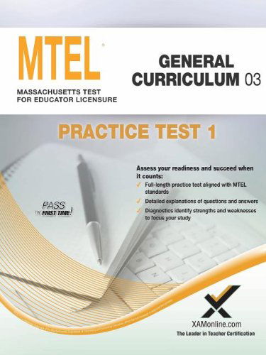 Cover for Sharon a Wynne · Mtel General Curriculum 03 Practice Test 1 (Pocketbok) [New edition] (2014)