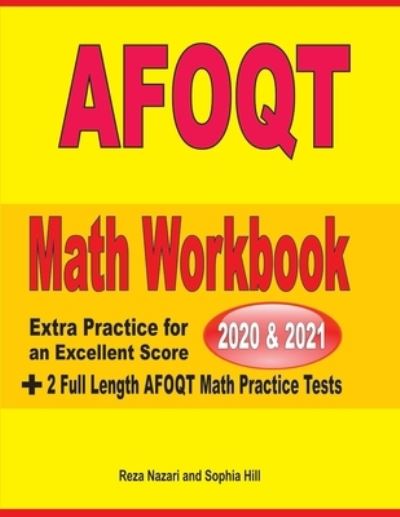 Cover for Sophia Hill · AFOQT Math Workbook 2020 &amp; 2021 (Paperback Book) (2020)