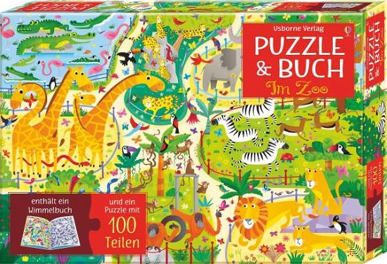 Cover for Robson · Puzzle und Buch: Im Zoo (Book)