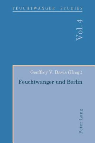 Cover for Feuchtwanger Und Berlin (Paperback Book) (2014)