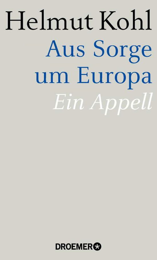 Cover for Kohl · Aus Sorge um Europa (Bok)