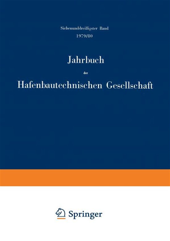 Cover for Arved Bolle · 1979/80 - Jahrbuch der Hafenbautechnischen Gesellschaft (Taschenbuch) [Softcover reprint of the original 1st ed. 1980 edition] (2011)