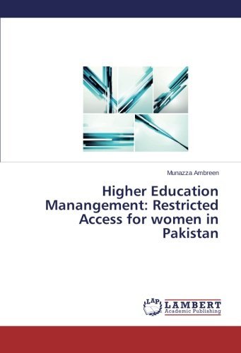 Cover for Munazza Ambreen · Higher Education Manangement: Restricted Access for Women in Pakistan (Pocketbok) (2014)
