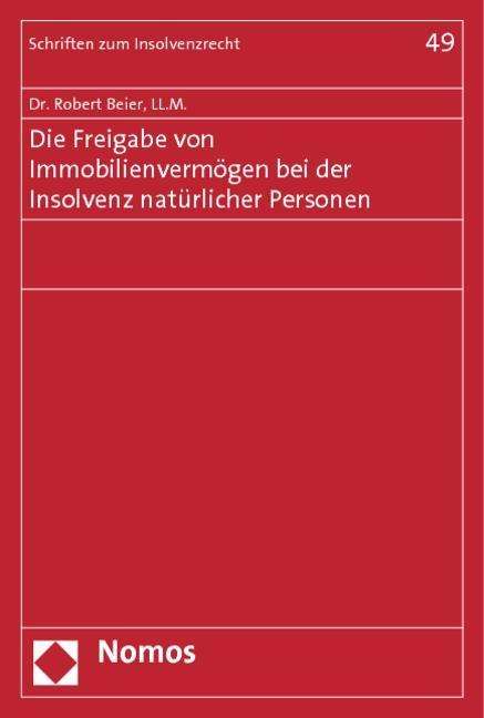 Cover for Beier · Die Freigabe von Immobilienvermög (Book) (2013)