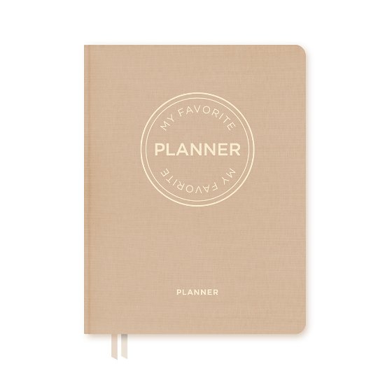 Cover for Forlaget Aronsen · MY FAVORITE PLANNER by ARONSEN: MY FAVORITE PLANNER 2023/2024 Beige (Hardcover bog) [1. udgave] (2023)
