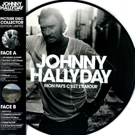 Cover for Johnny Hallyday · Mon Pays C'est L'amour (LP) [Limited, Picture Disc edition] (2020)