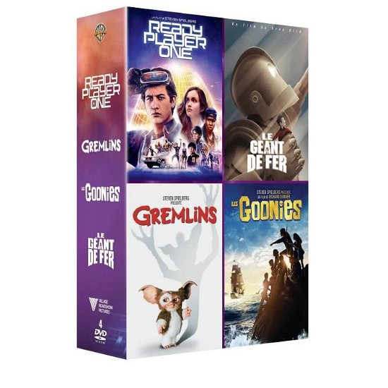 Cover for Tye Sheridan · Ready Player One + Gremlins + Les Goonies + Le Geant De Fer - Coffret 4 Dvd (DVD)