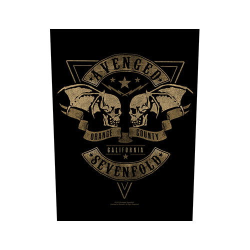 Cover for Avenged Sevenfold · Avenged Sevenfold Back Patch: Orange County (MERCH) [Black edition] (2020)