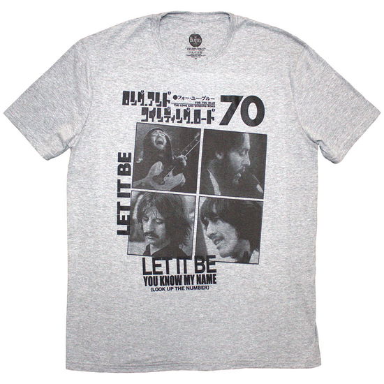 The Beatles Unisex T-Shirt: 1970 (Grey) - The Beatles - Produtos - - 5056836442632 - 3 de abril de 2025