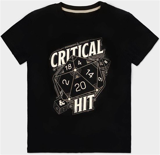 Cover for Dungeons &amp; Dragons · Critical Hit - Men'S T-Shirt - M Short Sleeved T-Shirts M Black (MERCH)