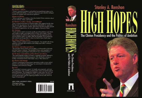 Cover for Stanley A Renshon · High Hopes: Bill Clinton and the Politics of Ambition (Hardcover Book) (1996)