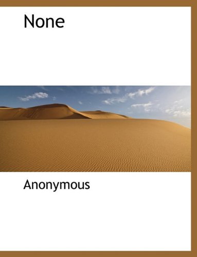 None - Anonymous - Livres - BiblioLife - 9781140003632 - 4 avril 2010
